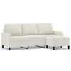 vidaXL Trosjed s tabureom krem 180 cm bar&scaron;unasti