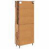 vidaXL Highboard Staro drvo 69,5 x 34 x 180 cm
