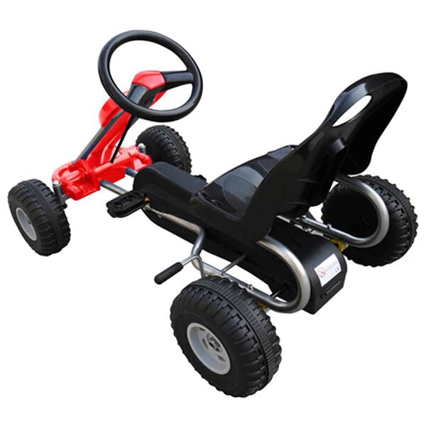 vidaXL Go Kart Auto s Pedalama Crveni