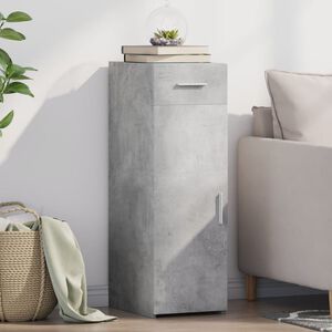 vidaXL Komoda siva boja betona 30x42,5x93 cm od konstruiranog drva