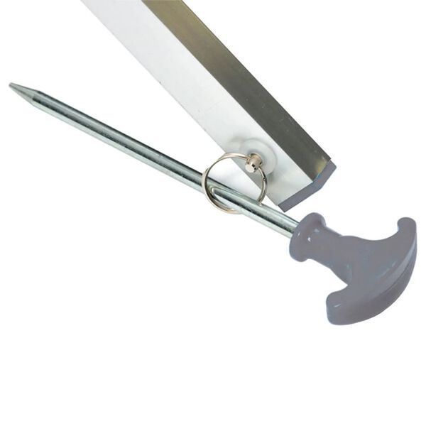 Bo-Camp stalak za su&scaron;enje s postoljem aluminijski sivi 15 m 6415182