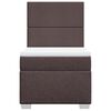 vidaXL Krevet s oprugama i madracem tamnosmeđi 90 x 190 cm od tkanine