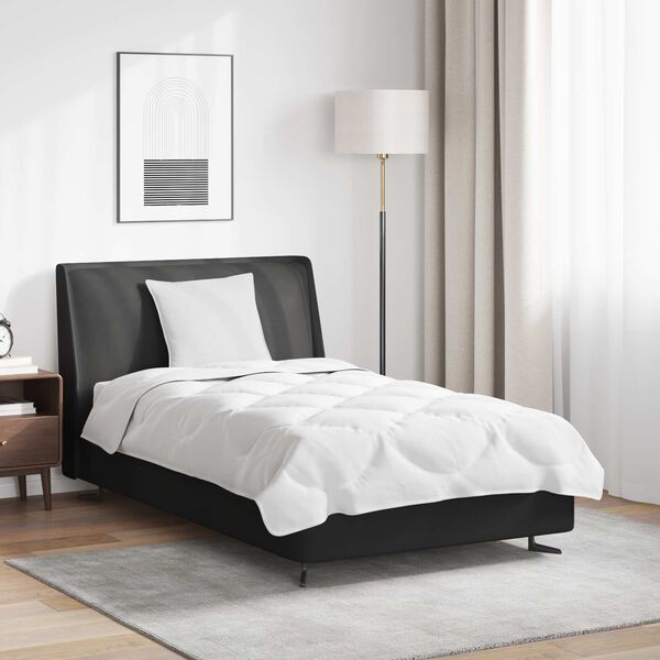 vidaXL Set deka s jastukom 2 pcs Bijelo Mikrofibra