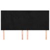 vidaXL Uzglavlje crno 160x5x118/128 cm bar&scaron;unasto