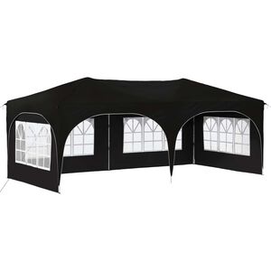 vidaXL Rastezljivi &scaron;ator za zabave 575 x 288 x 245 cm Crna