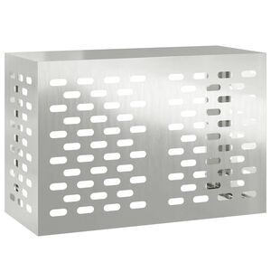 vidaXL Pokrov za klima uređaj Srebrna 90 x 40 x 60 cm Pocinčani čelik