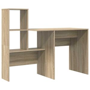 vidaXL Stol Sonoma hrast Konstruirano drvo 131,5 x 50 x 106,5 cm
