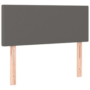 vidaXL Uzglavlje sivo 80 x 5 x 78/88 cm od umjetne kože