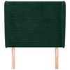 vidaXL Uzglavlje s u&scaron;ima tamnozeleno 103x23x118/128 cm bar&scaron;unasto