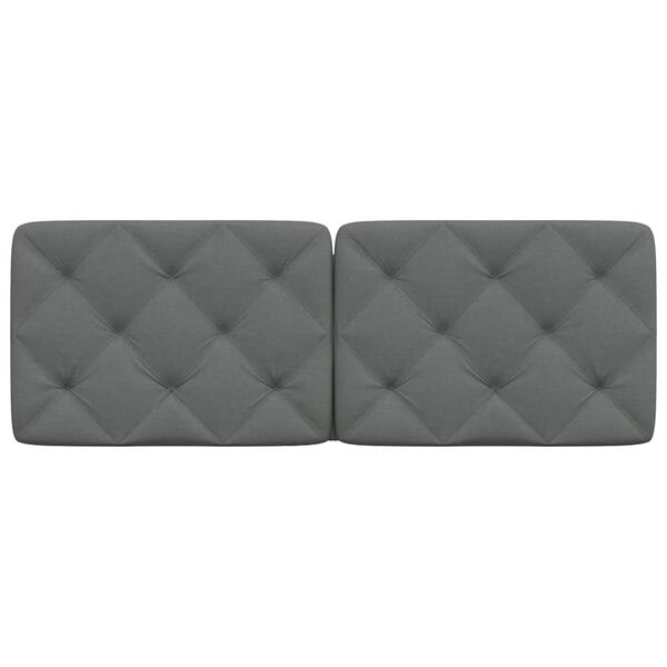 vidaXL Jastuk za uzglavlje tamnosivi 140 cm od tkanine