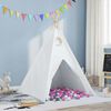 vidaXL Teepee &scaron;ator Bijelo 120 x 120 x 150 cm Tkanina i plastika