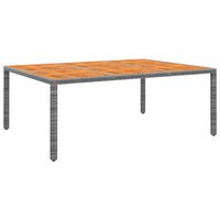vidaXL Vrtni stol 200x150x75 cm od bagremovog drva i poliratana sivi