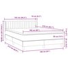 vidaXL Box spring krevet s madracem crni 160x210 cm bar&scaron;unasti