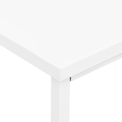 vidaXL Industrijski radni stol s ladicama bijeli 105x52x75 cm čelični