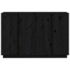 vidaXL Komoda crna 120 x 35 x 80 cm od masivne borovine