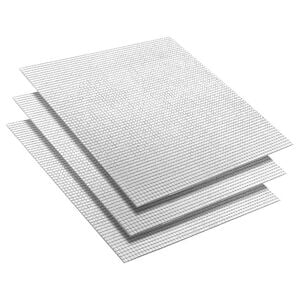 vidaXL Mozaična ogledalo pločica 3 kom. Srebrna 30 x 30 cm Stakl