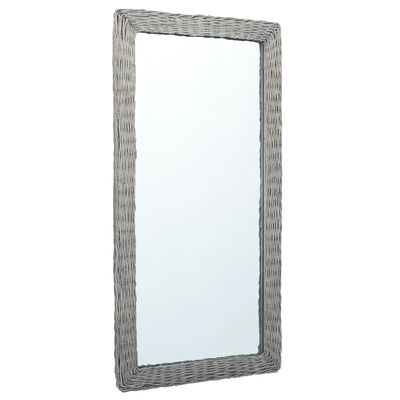vidaXL Ogledalo od pruća 120 x 60 cm