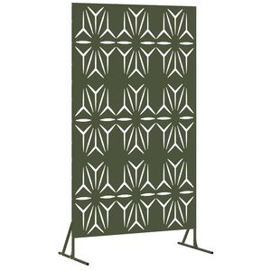 vidaXL Zaslon za privatnost 100 x 50 x 180 cm Čelik Maslinastozelena