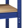 vidaXL Kutna polica na 5 razina od plavog čelika i konstruiranog drva