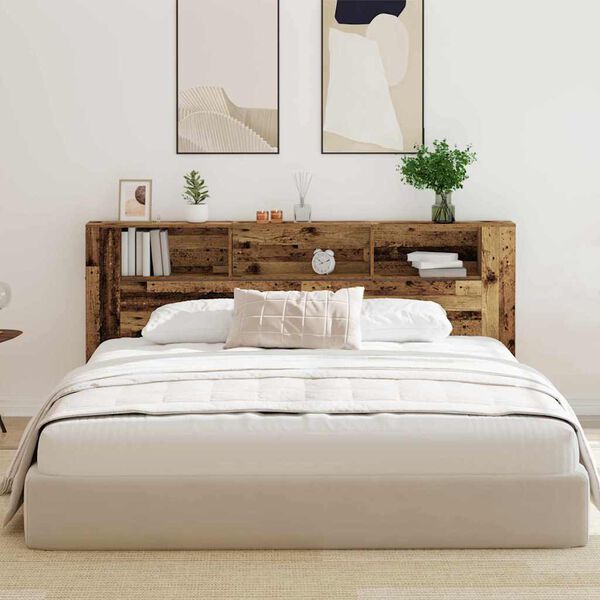 vidaXL Glava kreveta s ormarićem s pohranom 220 x 18,5 x 104,5 cm