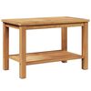 vidaXL Kava Stol s pohranom Smeđa 70 x 40 x 45 cm Čvrsto teak drvo