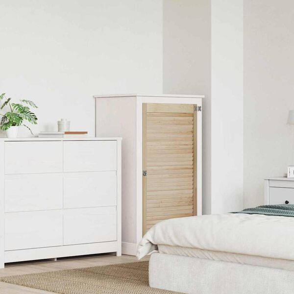 vidaXL Ormarna vrata Prirodna 110 x 2,1 x 59,5 cm Čvrsto borovo drvo