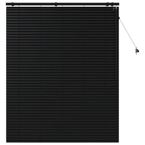 vidaXL Venecijanska roleta Crna 130 x 160 cm 35 mm