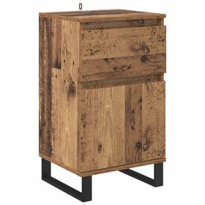 vidaXL Kreveta s ladicama Staro drvo 35 x 40 x 70 cm Konstruirano drvo