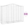 vidaXL Lučne gabionske ko&scaron;are 30 kom 200 x 50 x 140/160 cm željezne