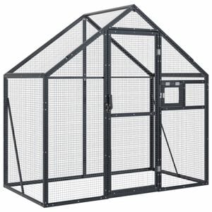 vidaXL Kavez za ptice antracit 179 x 100 x 185 cm aluminijski