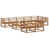 vidaXL Set vanjskih sofa 9 pcs Prirodna Čvrsto drvo akacije