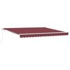 vidaXL Tenda na ručno uvlačenje bordo 400 x 300 cm