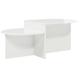 vidaXL Kava Stol Bijela visokog sjaja 100 x 50 x 40 cm