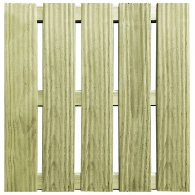 vidaXL Pločice za trijem 24 kom 50 x 50 cm drvene zelene