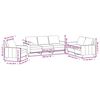 vidaXL 3-dijelni set sofa s jastucima sivi od umjetne kože