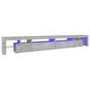 vidaXL TV ormarić s LED svjetlima siva boja betona 290x36,5x40 cm