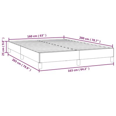 vidaXL Okvir za krevet svjetlosivi 160 x 200 cm baršunasti