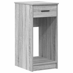 vidaXL Tower stalak za računalo s ladicom boja sivog hrasta 35x45x77cm