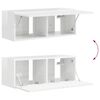 vidaXL TV zidni ormar Zidne 2 pcs Sjajno bijelo 78,5 x 31 x 29,5 cm