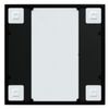 vidaXL Zidno ogledalo crno 40 x 40 cm metalno