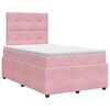 vidaXL Boxspring krevet s madracem Ružičasta 120 x 200 cm Bar&scaron;un