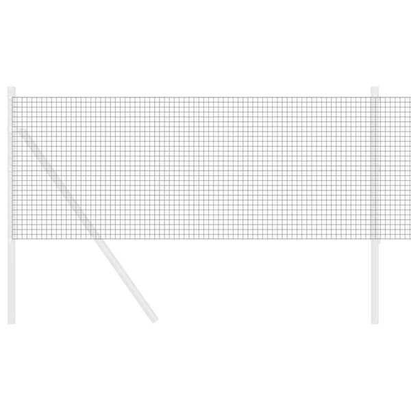 vidaXL Zavarena žičana ograda Siva 0.5 x 100 m