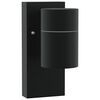 vidaXL Vanjska zidna lampa Crna 6,5 x 10,5 x 16 cm