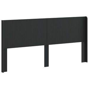 vidaXL Uzglavlje Crna Konstruirano drvo