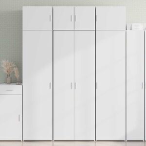 vidaXL Visoka komoda bijela 70 x 42,5 x 185 cm od konstruiranog drva