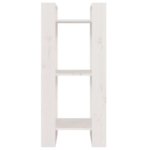 vidaXL Ormarić za knjige / pregrada bijeli 41 x 35 x 91 cm od borovine