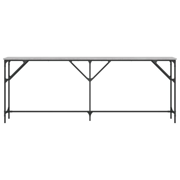 vidaXL Konzolni stol boja hrasta sonome 200x29x75 cm konstruirano drvo