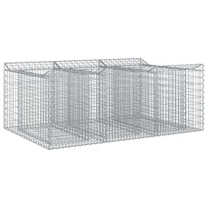 vidaXL Gabionski uzdignuti krevet 150 x 100 x 60 cm Pocinčani čelik