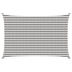 vidaXL Jedrilica za sunčevu sjenu Svijetlo siva i bijela. 3 x 4 m HDPE