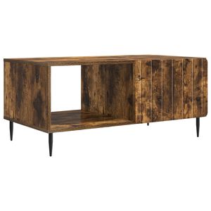 vidaXL Kava Stol Dimljeni hrast 90 x 50 x 40 cm Konstruirano drvo